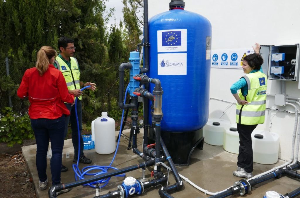 First sampling in the pilot plants of Almería (Spain)