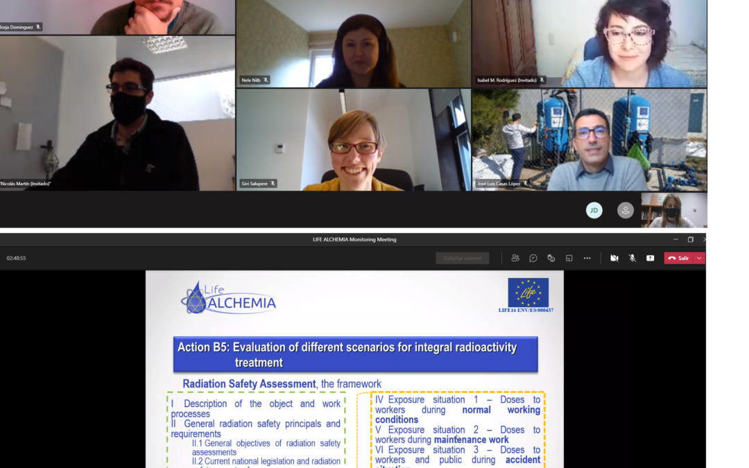 Fourth monitoring meeting of the LIFE ALCHEMIA project. March 2021